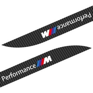 자동차 사이드 스커트 씰 탄소 섬유 바디 보호 스티커, BMW M 퍼포먼스 1, 3, 5, 7 시리즈, M3, M4, M5, M6, X1, X3, X5, X6, X7 용, 2