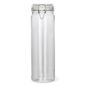 [MIR]미르 다용도 슬림 원통형 밀폐 유리병 2000ml 1개 파스타 곡물용기 저장용기