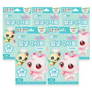 국내생산 위시캣 열냉각시트 6매입 5개 저자극 어린이용