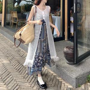[KGPQ3P1U_4B]레이어드 원피스 페이즐리 롱원피스 세트