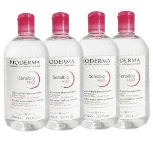 바이오더마 센시비오 클렌징 워터 H2O 500ml 4개 세트 MS-1031