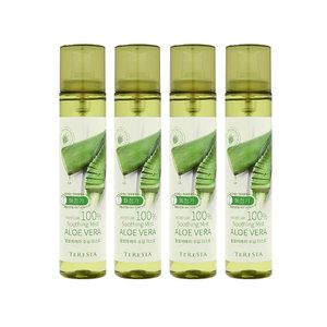 테르시아 알로에 베라 수딩 미스트120ml X 4개+물티슈 /벤조페논X/형광증백제X /27년02월까지