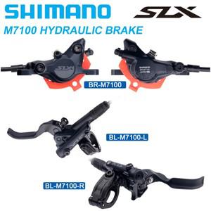 Shimano SLX M7100 2 피스톤 4 유압 디스크 브레이크 세트 산악 자전거 MTB 오리지날 부품