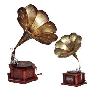 아메리칸 향수 빈티지 단철 레코드 플레이어 축음기 모델 사진 소품 데스크탑 디스플레이 장식 장식품