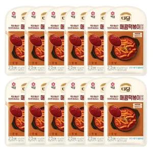 [하프클럽/CJ제일제당]백설 다담 매콤떡볶이양념140g x12개
