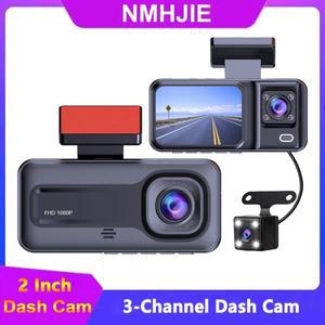 3카메라 자동차 Dvr HD 대시 캠 인테리어 캐빈 미니 차량 방향 채널 DVR 레코더 비디오  캠코더