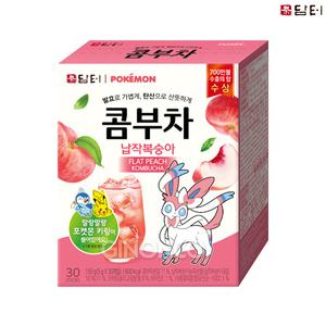 담터 포켓몬 콤부차 납작복숭아 30T 상큼한차 무설탕 아이스티