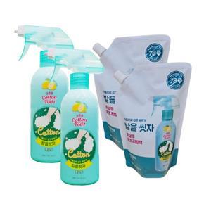 온더바디 발을씻자 풋샴푸 레몬향 본품 385ml 2개+ 레몬향 리필 500ml 2개