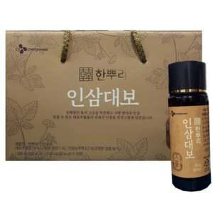 CJ 한뿌리 인삼대보 100mlx10병x2세트/명절선물/인삼음료