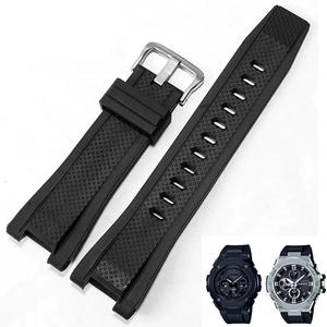 시계 스트랩 액세서리 카시오 G-SHOCK GST-S100 S110 S210 S300 W300 B100 실리콘 밴드 남성용 26x14mm