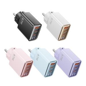 Toocki Xrui GaN PPS 67W 3포트 접지형 디스플레이 초고속 멀티충전기 1 USB A+2 USBC