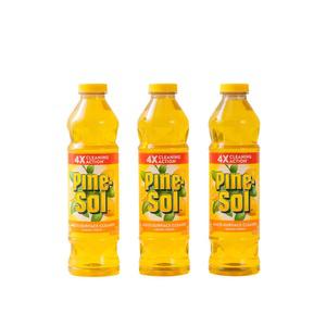 파인솔 다목적 세정제 레몬 강아지 배변냄새 제거 찌든때 828ml, 3개