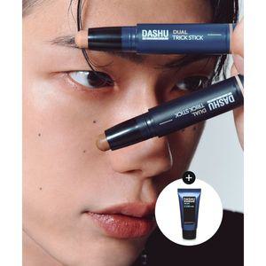 DASHU 맨즈 듀얼 트릭 스틱 윤곽창조 쉐딩 3호 샌드 +아쿠아 올인원 로션 30ml 증정 230001