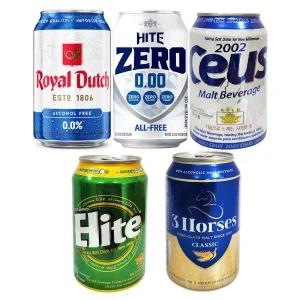 성인용음료 무(비)알콜 맥주맛 5종 혼합 30개(캔) 330ml 하이트제로 3홀스 세우스 엘리트 로얄더치