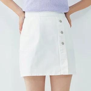 [로엠] 랩형 미니 데님 스커트 (RMWJC26RT1-T)