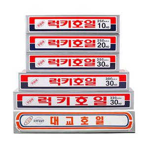 대교호일/럭키/쿠킹호일/무공해/250mm/300mm/330mm/은박지/주방용품