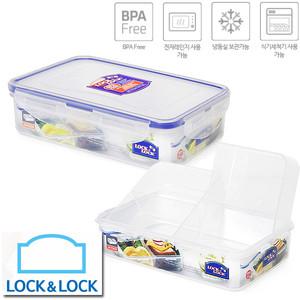 락앤락 클래식 직사각 3칸 밀폐찬통800ml HPL816C