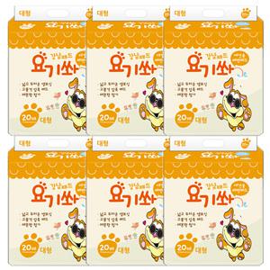 강남패드 요기쏴 대형 120매(20매*6) 애견패드