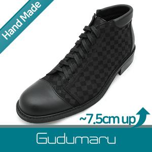 3.5cm~7.5cm 키높이 조절가능 천연면피소가죽 맞춤수제화 LG-2112(BK)