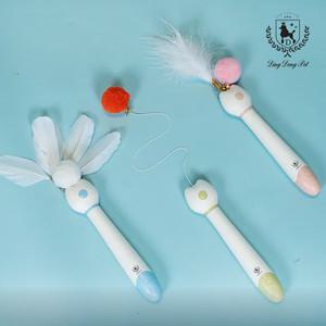 딩동펫 반려동물 고양이 4단 원터치 레이저 낚싯대