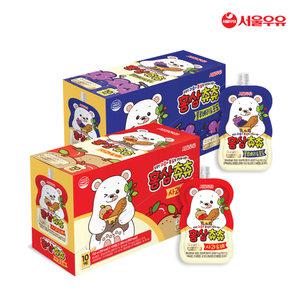 서울우유 홍삼츄츄 사과배,블루베리포도100ml 20팩 40팩 혼합