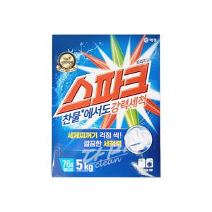 스파크 오리지널 분말 세탁세제 박스형 카톤 5kg x1개