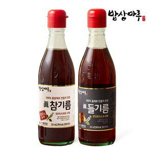 [광천김][밥상마루] 참기름+들기름350ml 총2병