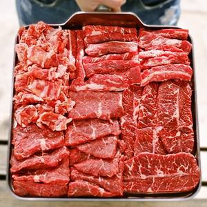 소한마리 소고기 모둠 구이 한판 800g 갈비살 살치살 부채살 우삼겹 캠핑 음