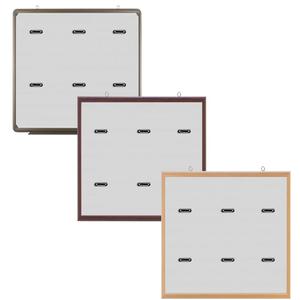토탈 집게형 게시판 (2X3 6구) 900mmX900mm ( 보드판 집게형보드판 클립보드판 사무실 메모