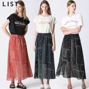 [리스트][리스트] 페이즐리 롱 밴딩 스커트 (P002840272)