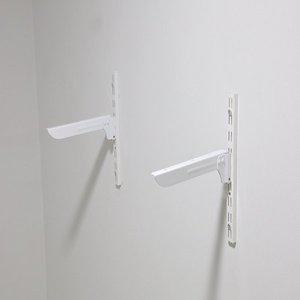 [아텍스] 베란다 시스템 벽선반 양공 벽지지대 선반받침대 앵글기둥 브라켓 구성품