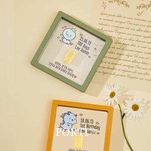 [뽀르띠] 순금 24K 클래식 골드바 액자 돌반지 아기 백일반지 0.5g