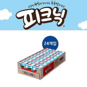 피크닉 사과맛 1박스 24개 과일 우유 음료 주스 편의점 휴게실 캠핑 여행 학교 초등학교 학원 교회 간식...