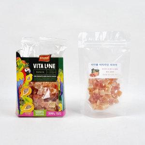 비타폴 비타라인 파파야 기호도 맛보기 50g 앵무새 간식 보충 먹이 사료 새사료 앵무새사료 