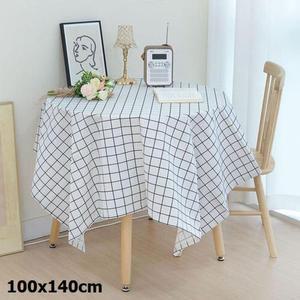 [RG577OPT]식탁보 화이트체크 100x140cm 1개 테이블보