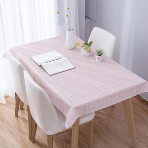 [RGK90829]체크 방수 테이블보 PEVA 식탁보 137x137cm DD