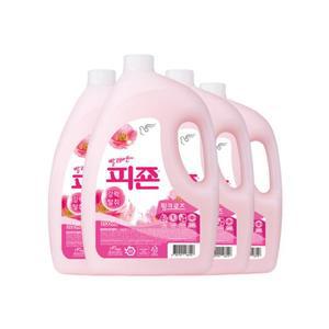 피죤 섬유유연제 핑크로즈 3100ml x 4개