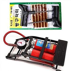펑크수리 타이어 + 자동차용품 빵구닥터 쌍발펌프 XWA88640