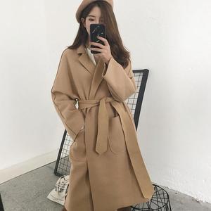 롱코트 JK1355C8B-솔린 모직 스트랩