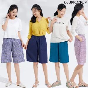 [8JUMONEY]팔주머니 풍기포 시어서커 여성 팬츠 4종