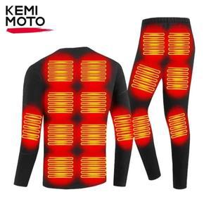 KEMIMOTO 남녀공용 온열 속옷 수트 USB 겨울 온열 면 바지 야외 오토바이 스키 28 22 난방 구역