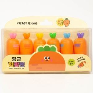 당근 형광펜 다이어리 노트 꾸미기 펜 (WFA9E3E)
