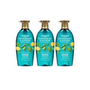 오가니스트 페퍼민트 비듬쿨링 샴푸 500ml 3개