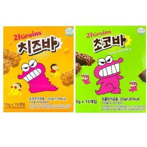 [기타]21곡짱구바 치즈바1곽+초코바1곽 짱구치즈바 21곡바 2 (WFGJ530)