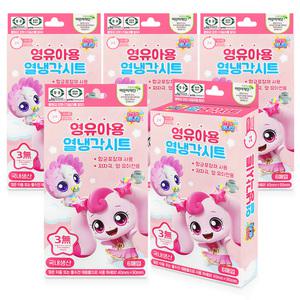 국내생산 캐치티니핑 영유아용 열냉각시트 6매입 5개 저자극 유아