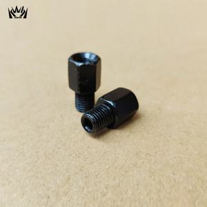 블랙 오토바이 미러 어댑터, 백미러 변환 볼트, 시계 방향 오른쪽 왼쪽 나사, M10, 10mm, M8, 8mm, 1 개, 2 4/10