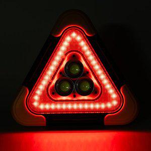 차량용 LED 안전 삼각대 3구/자동차 비상 삼각대 경고등 작업등 휴대용 삼각대 신호봉 경광등 안전용품