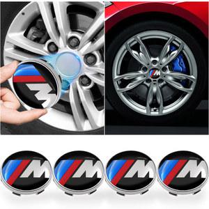휠캡 BMW 퍼포먼스 M 파워 X1 X3 X5 X6 M3 M5 GT Z4 E90 E91 E92 E93 용 내구성 및 방수 휠 림 센터 허브 캡 4 개 60mm