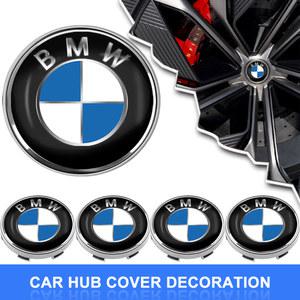 휠캡 4pcs Car Wheel Center Hub Cap Badge Emblem Decal Sticker For BMW E60 E90 E46 E87 F10 F30 X5 G30 F20 E70 E39 E36 X7 E92 E91