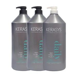 케라시스 두피 쿨링 샴푸 1500ml x2 + 컨디셔너 1500ml (대용량)